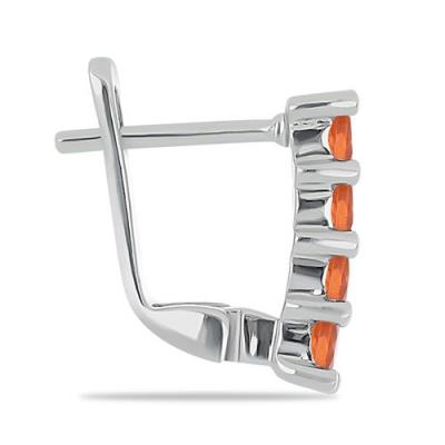 BUY 925 SILVER ORANGE ETHIOPIAN OPAL GEMSTONE CLUSTER EARRINGS – BULK SUPPLIER | JEWELPIN